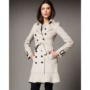 burberry london ruffle wool trench coat|burberry trench coat women sale.